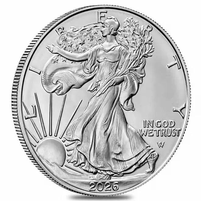 2026 1 oz Silver American Eagle $1 Coin BU - front